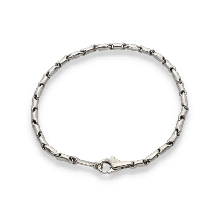 Chimento Bracciale tubolare in oro bianco