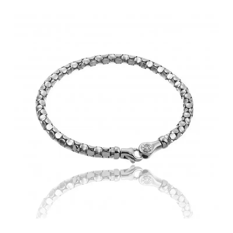 CHIMENTO Bracciale Oro Bianco Con Brillanti Bianchi
