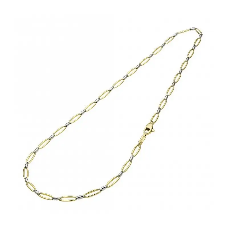 CHIMENTO Girocollo Oro Bicolore Bianco E Giallo