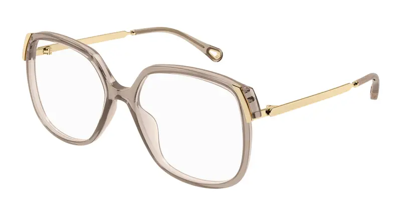 Chloé Donna CH0287O 004 Montature da vista Acetato Marrone Trasparente Squadrata