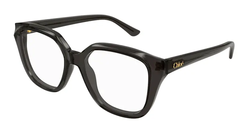 Chloé Donna CH0293O 001 Montature da vista Acetato Grigio Trasparente Squadrata