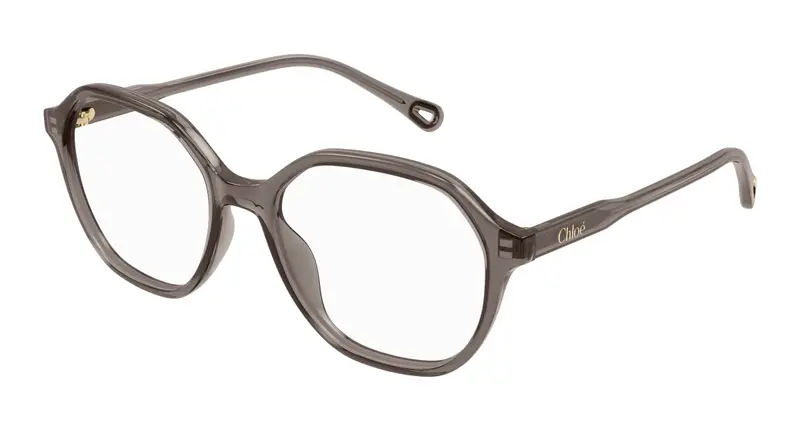 Chloé Donna CH0312O 003 Montature da vista Acetato Grigio Trasparente Squadrata