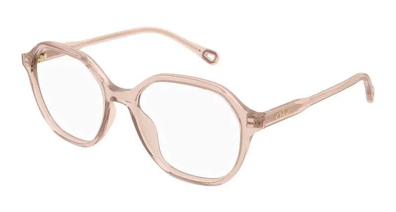 Chloé Donna CH0312O 005 Montature da vista Acetato Rosa Trasparente Squadrata