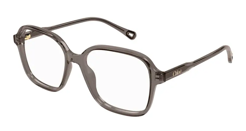 Chloé Donna CH0313O 003 Montature da vista Acetato Grigio Trasparente Squadrata