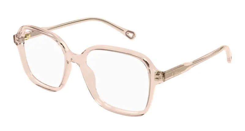 Chloé Donna CH0313O 005 Montature da vista Acetato Rosa Trasparente Squadrata