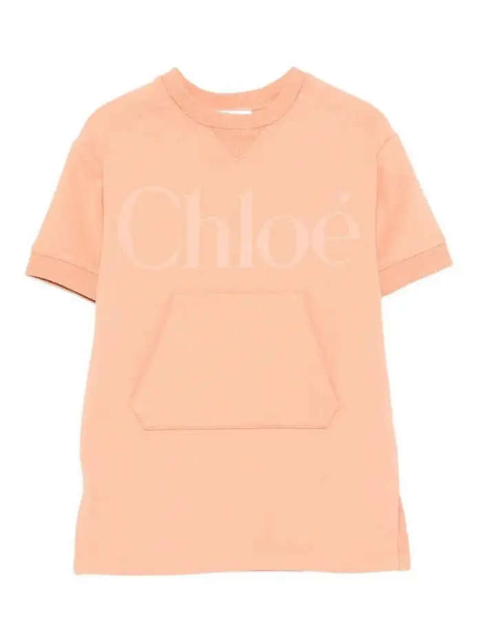 Chloe Abiti Con Logo Rosa
