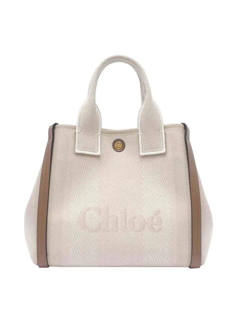 Chloe' Beige e trasportare tote bag piccolo
