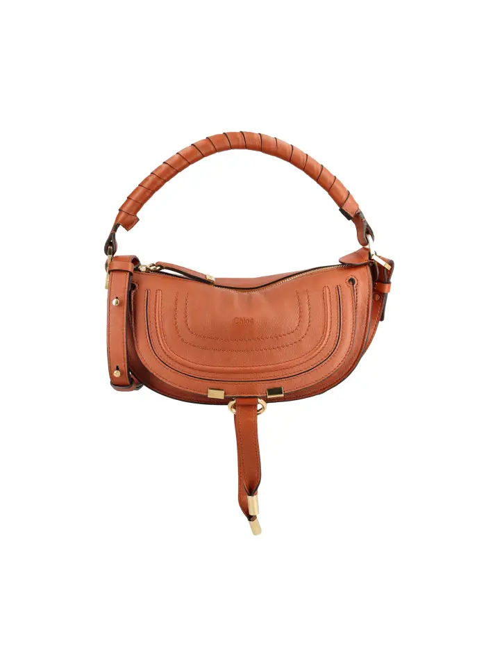 Borsa realizzata in pelle MARRONE