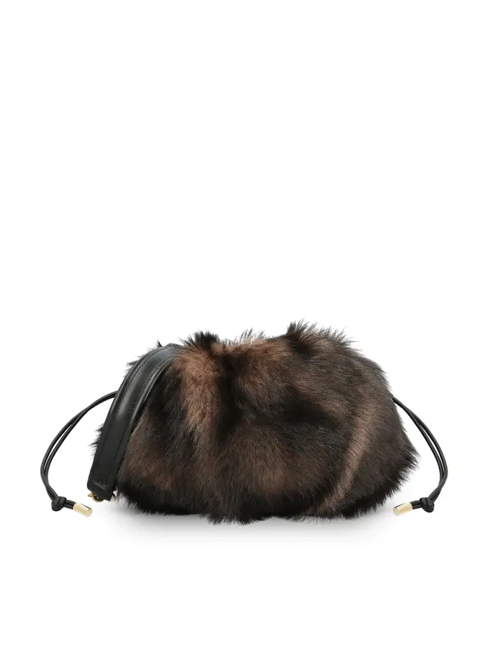 Borsa realizzata in pelle MARRONE