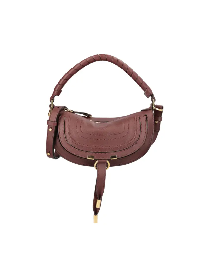 Borsa realizzata in pelle ROSSO