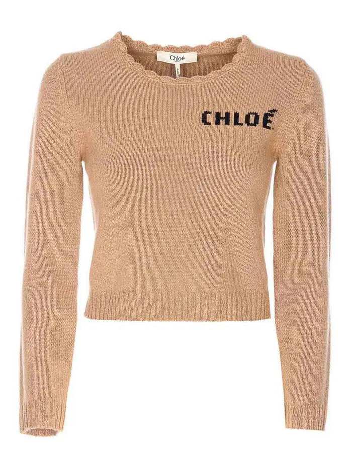 Chloe Maglione beige Marrone