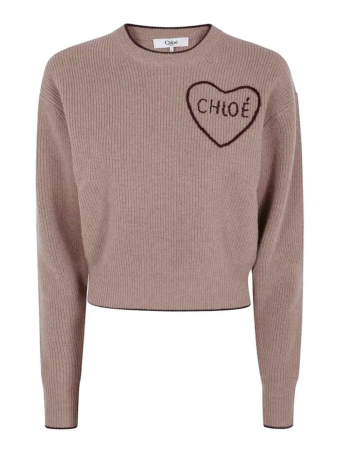 Maglione girocollo Marrone