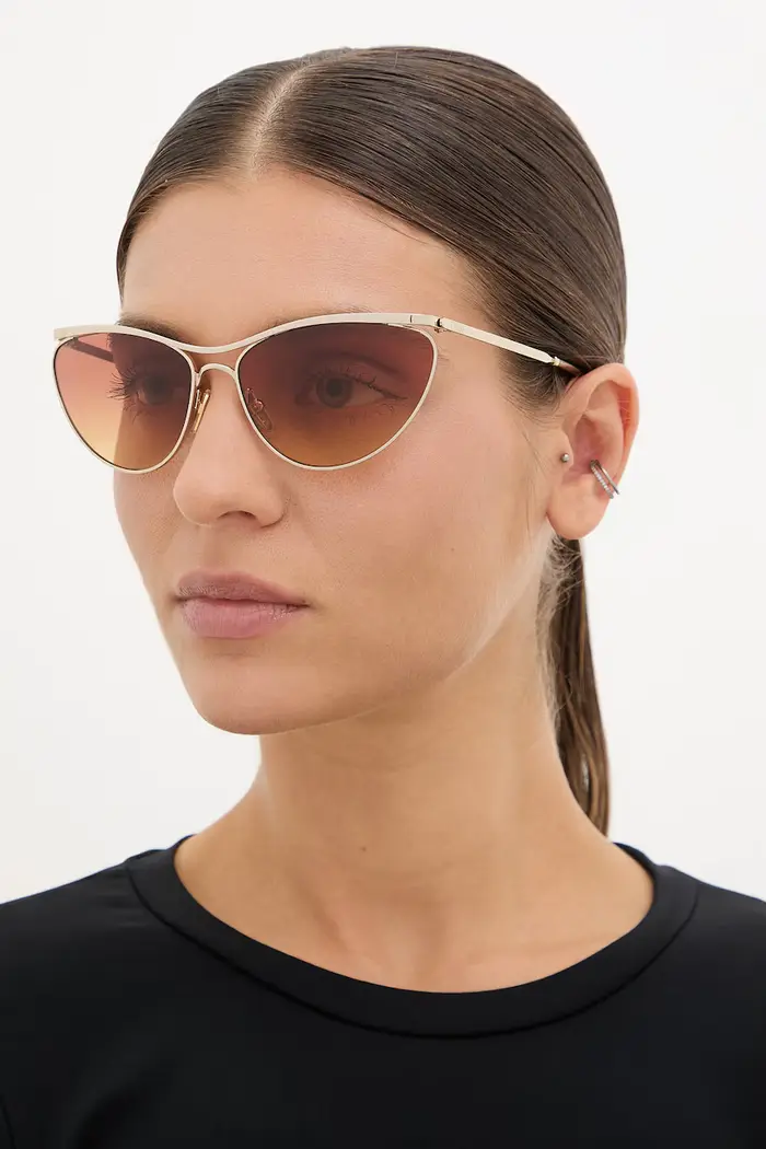 Chloe occhiali da sole cat eye da donna Oro