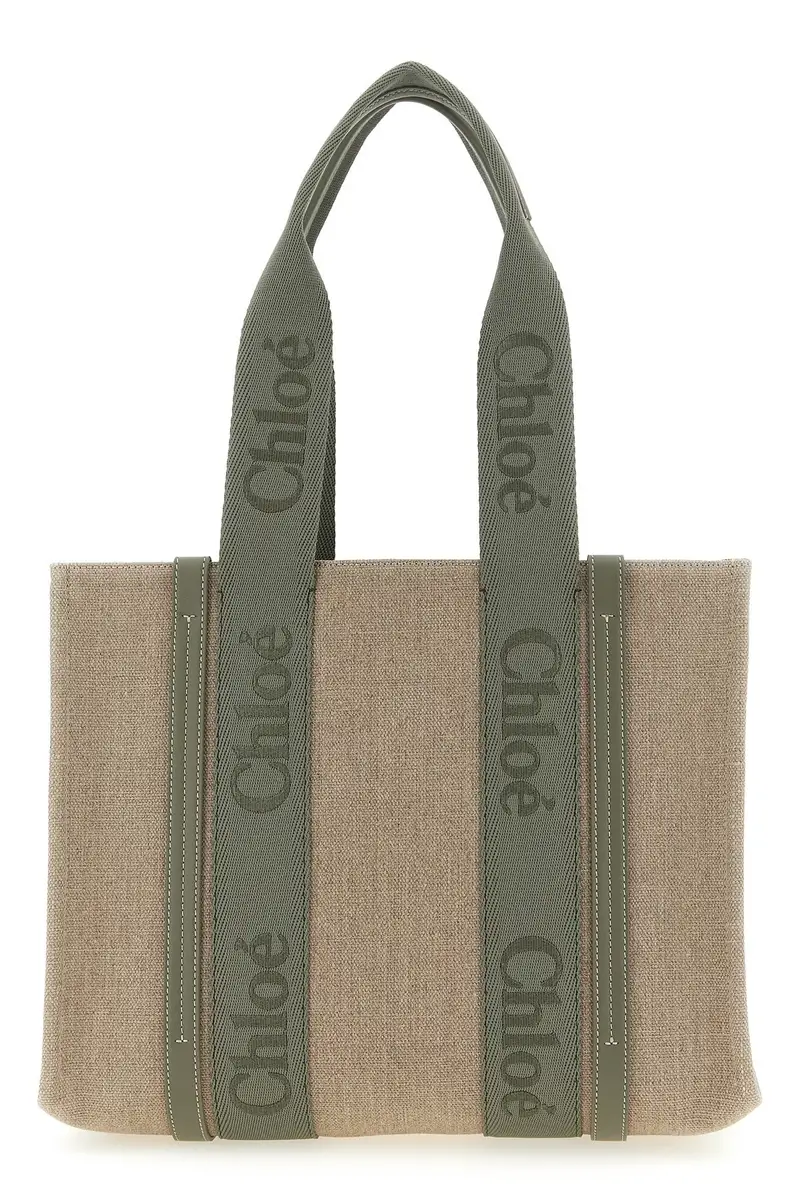 CHLOÉ Shopping 'Woody' Media Verde