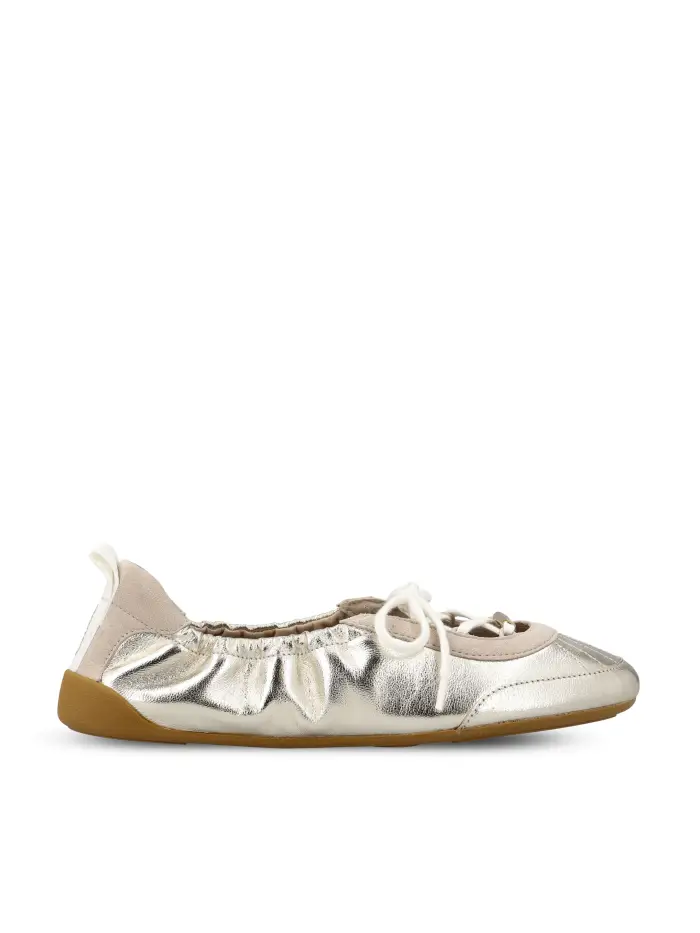 Sneaker ballerine di Chloé in nappa di montone ARGENTO
