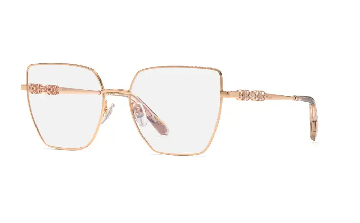 Chopard Donna VCHL86S 08FC Montature da vista Metallo Oro Farfalla
