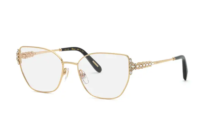 Chopard Donna VCHM17S 300 Montature da vista Metallo Oro Geometrica