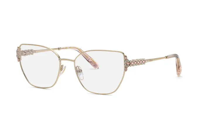 Chopard Donna VCHM17S 594 Montature da vista Metallo Oro Geometrica