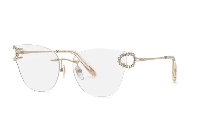 Chopard Donna VCHM18S 594 Montature da vista Metallo Oro Farfalla