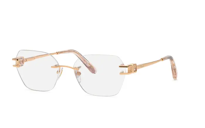 Chopard Donna VCHM46S 8FCKS2 Montature da vista Metallo Oro Squadrata