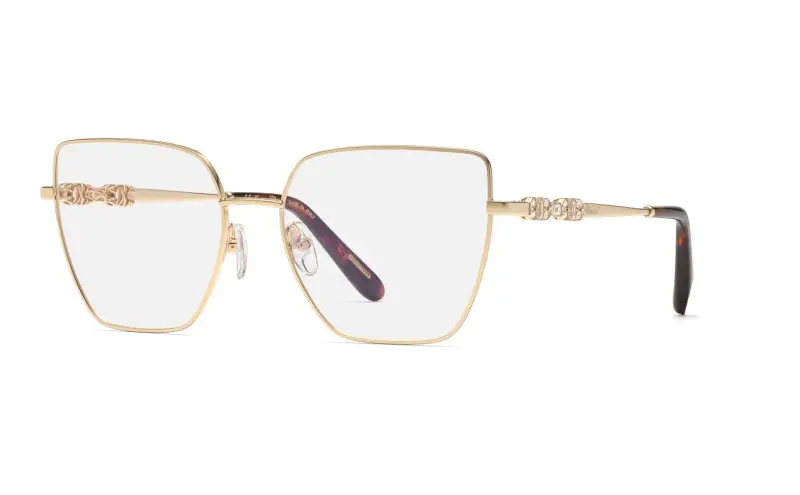 Donna VCHL86S 0300 Montature da vista Metallo Oro Farfalla