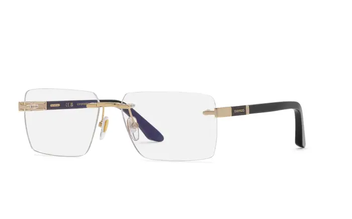 Chopard Uomo VCHM07 300 Montature da vista Metallo Oro Squadrata