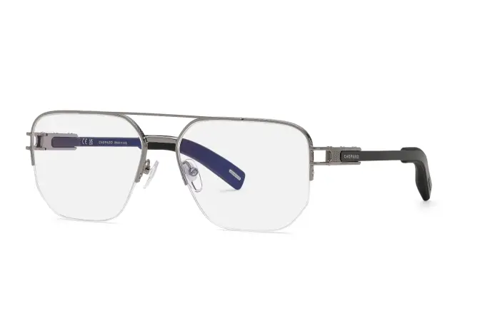 Chopard Uomo VCHM10 509 Montature da vista Metallo Grigio Geometrica