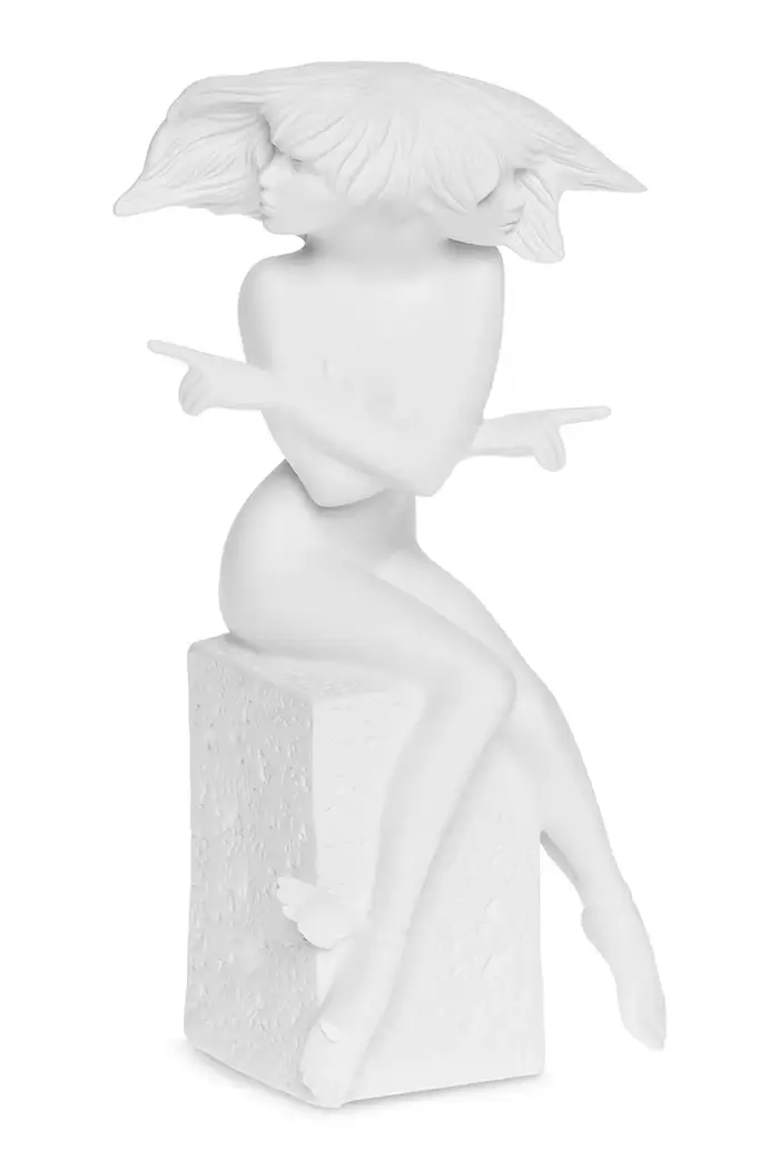 figurina decorativa Bliźnięta 23 cm Bianco