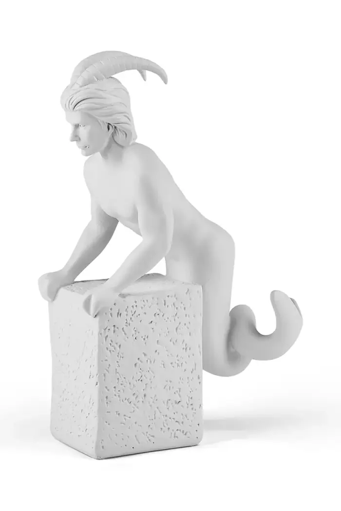 figurina decorativa Koziorożec 24 cm Bianco