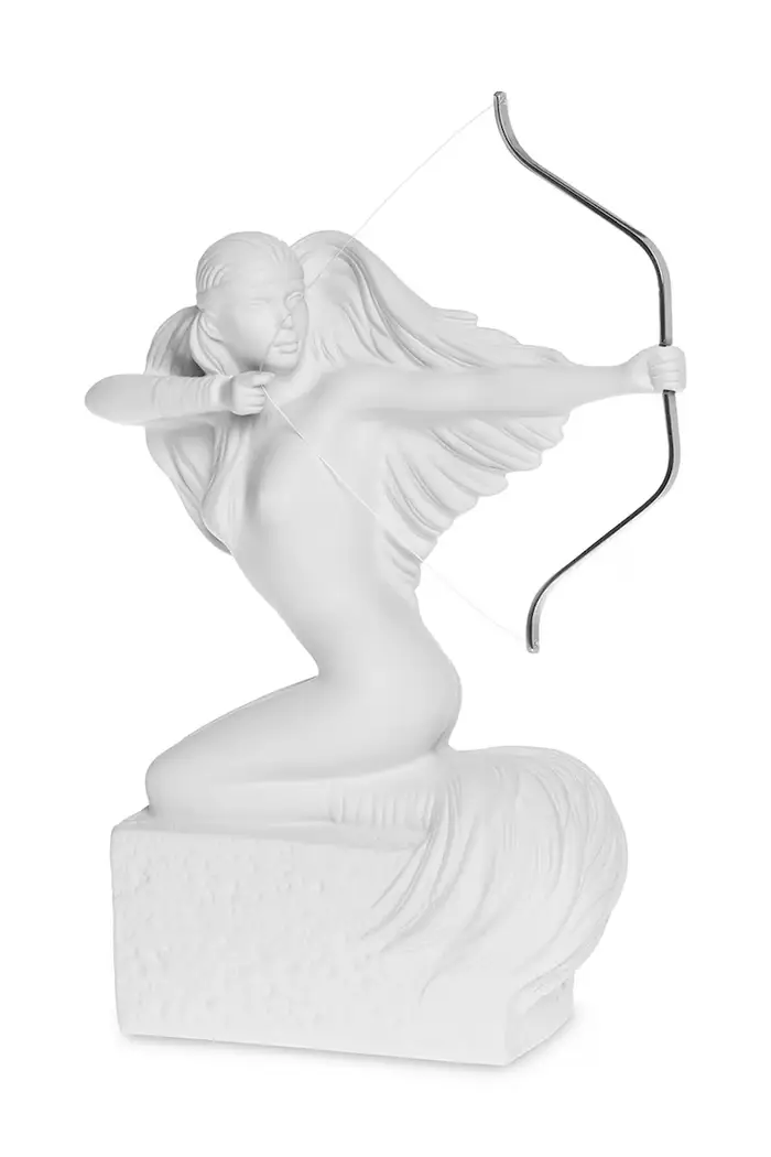 figurina decorativa Strzelec 25 cm Bianco