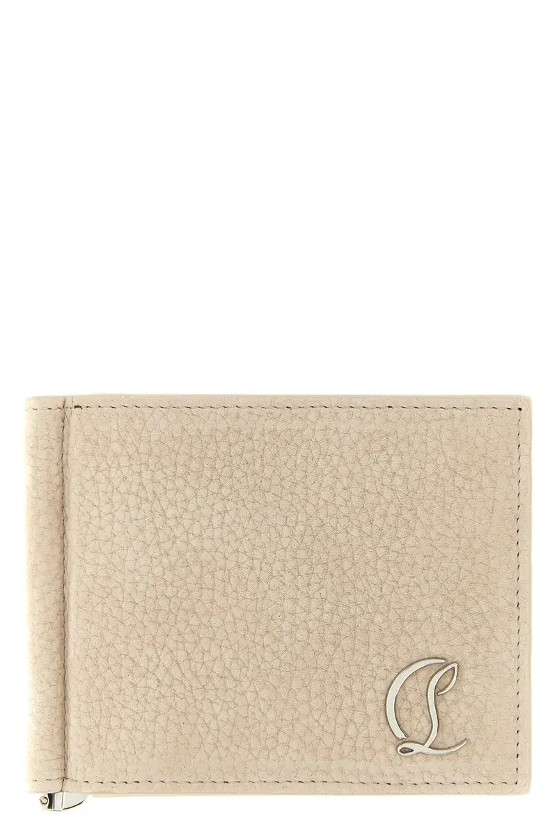 CHRISTIAN LOUBOUTIN Portafoglio Mooncrest Beige