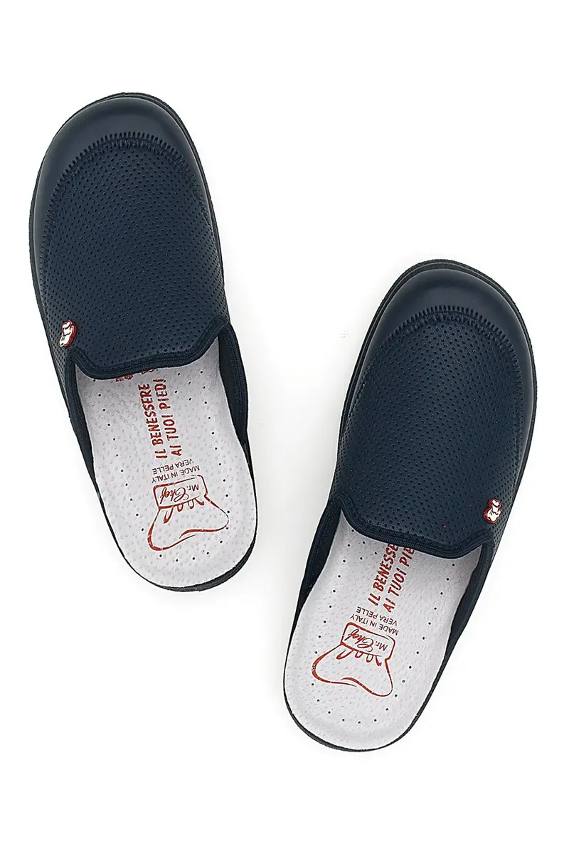 MR CHEF Ciabatte sabot da lavoro 653 Blu