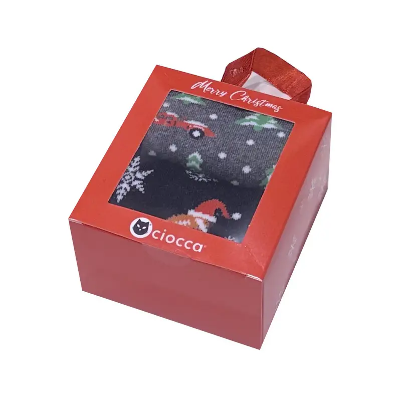 Ciocca Calze corte natalizie bipack 9998 uomo unica