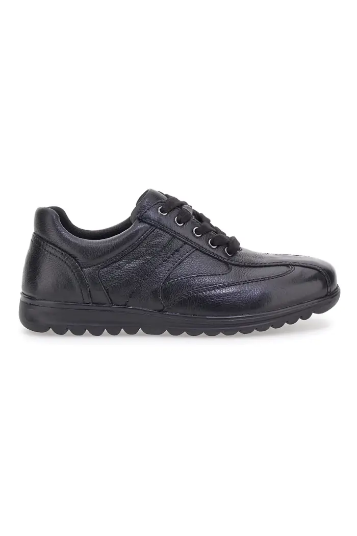 Scarpe stringate nere in vera pelle Claremorris 1310460 [NERO]