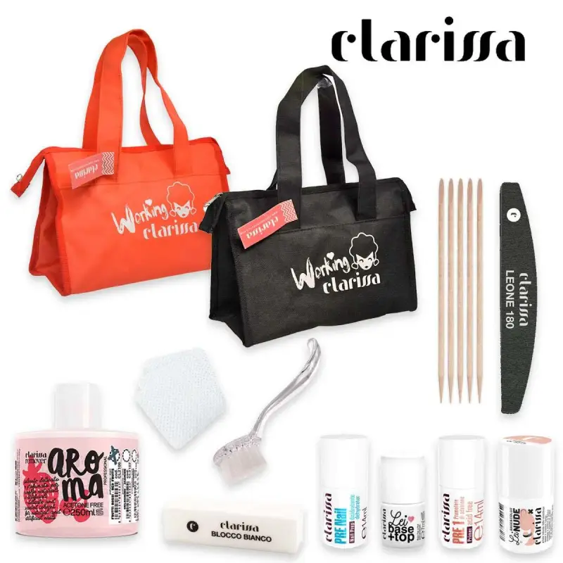 Clarissa Kit di avviamento semipermante lei mini borsa arancio-nero ass