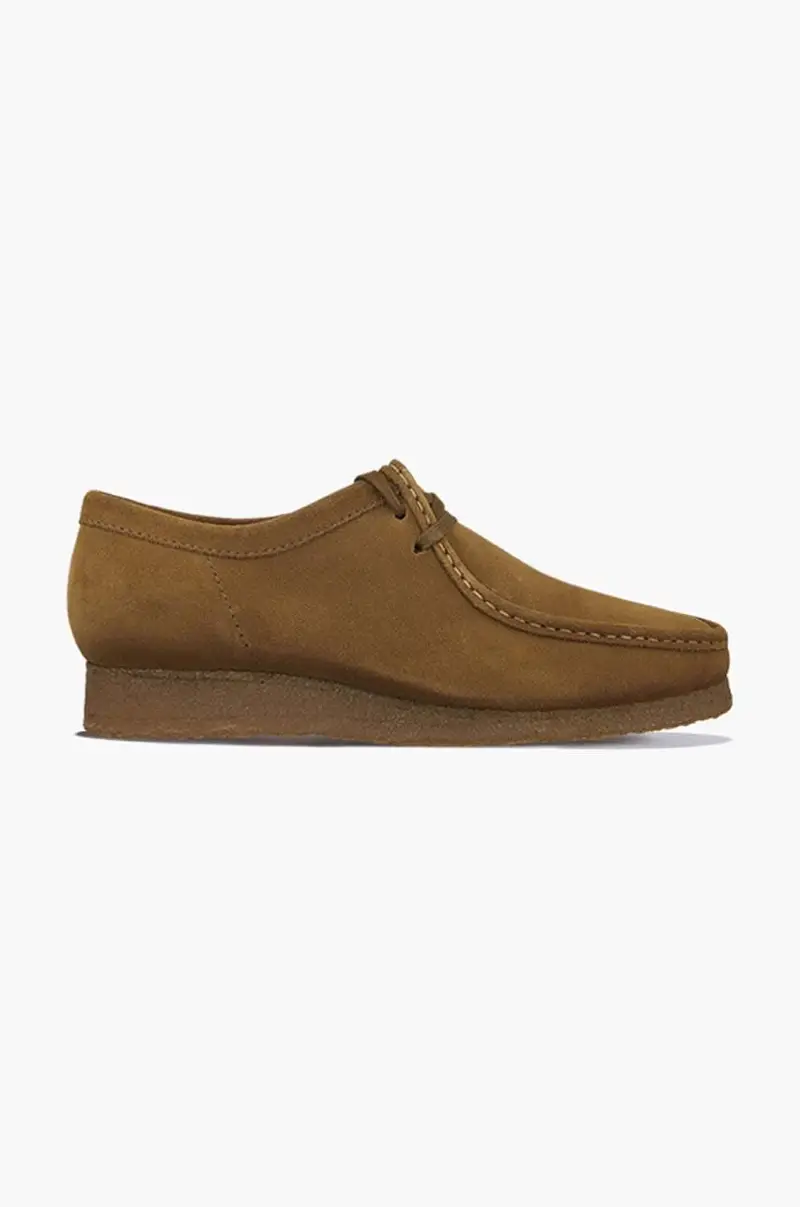 Clarks Originals scarpe in camoscio Wallabee 26155518 Marrone