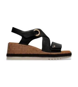 Clarks per donna 26185954 Sandali neri Kidiki Sun, Nero, 3 a 5cm, Velcro, Casual