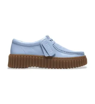 Clarks per donna 26186669 Scarpe Torhill Bee in pelle blu (3,= 36), Basso, Stringhe, Casual