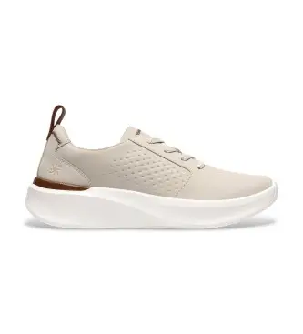 Clarks per donna 26187558 Sneakers Solevana Style color bianco sporco (7,= 5), Beige, Basso, Stringhe, Casual