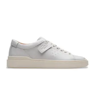 Clarks per uomo 26176134 Sneakers in pelle Craft Swift, Bianco, Basso, Stringhe, Casual