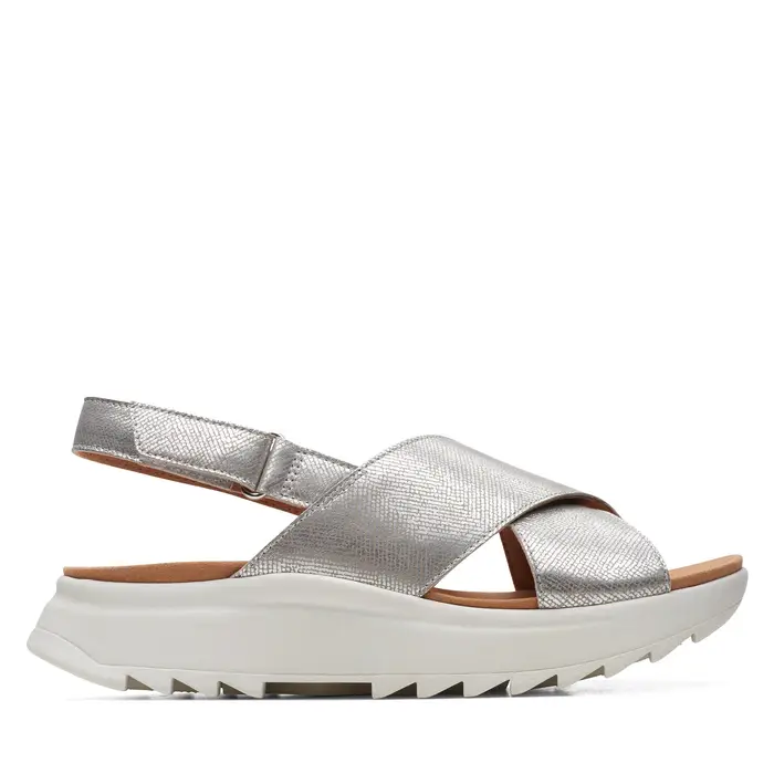 Clarks Sandali DashLite Wish 26171951 Argento