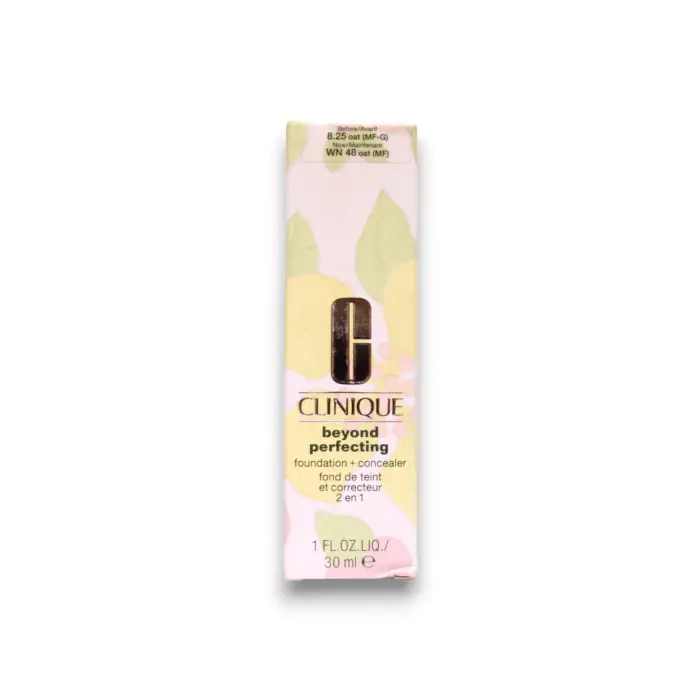 Clinique Beyond Perfecting Fondotinta e correttore liquido opaco senza parabeni 48 avena 2 in 1 30 ml