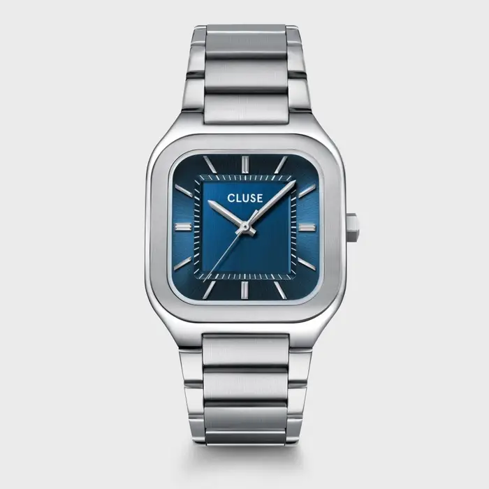 Quadrus Watch Steel, Blue, Silver Colour - Cluse