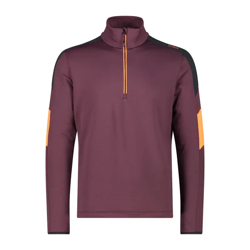 CMP Felpa con cerniera a metà Rouge