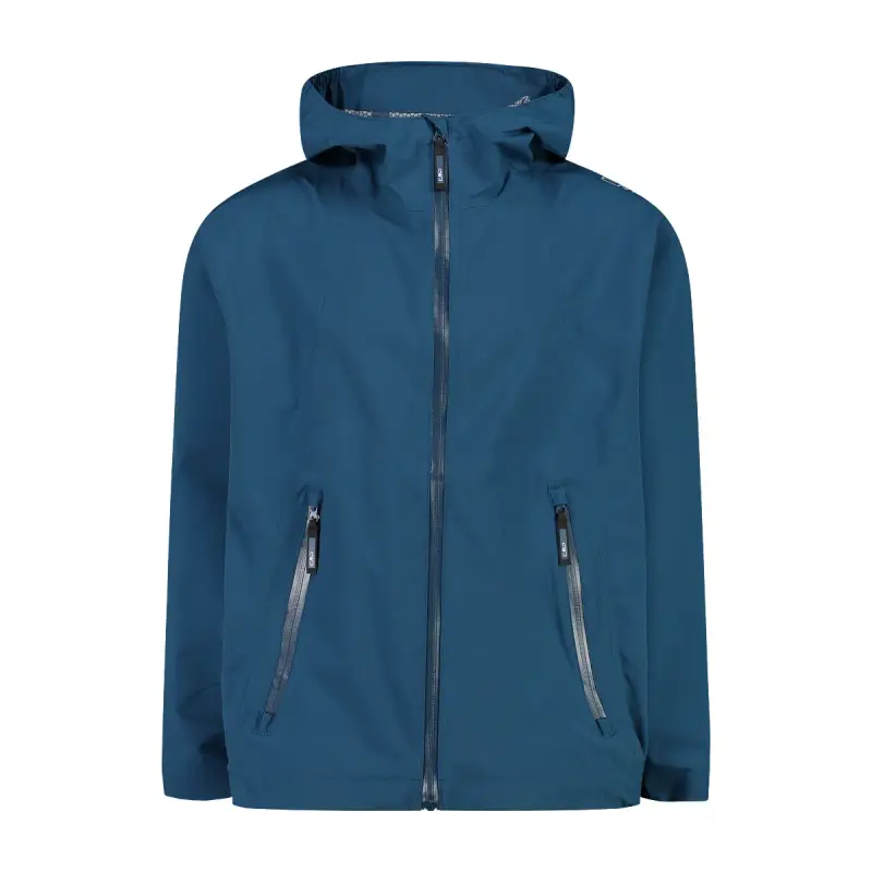 CMP Giacca impermeabile con cappuccio fisso per bambini