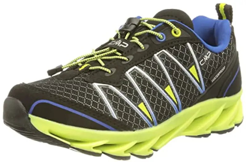 CMP KIDS ALTAK TRAIL SHOES WP 2.0, Scarpe Sportive da Bambini Unisex - Bambini e ragazzi, Nero-Acido, 35 EU