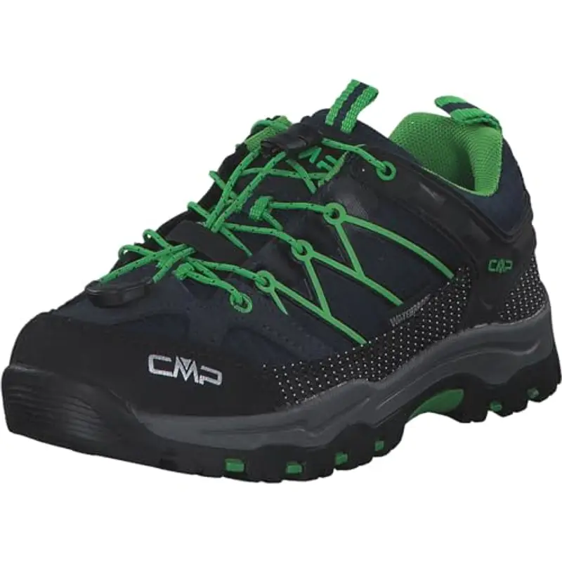 CMP Kids Rigel Low Trekking Shoes Kids Wp, Scarpe da trekking Unisex - Bambini e ragazzi, B.Blue-Gecko, 38 EU