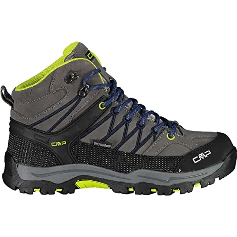 CMP Kids Rigel Mid Trekking Shoes Wp, Scarpe da trekking Unisex - Bambini e ragazzi, Graffite Marine, 39 EU