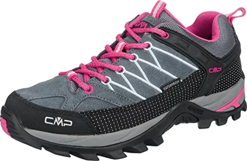 CMP Rigel Low Wmn Trekking Shoes Wp, Scarpe da trekking Donna, Grey-Fuxia