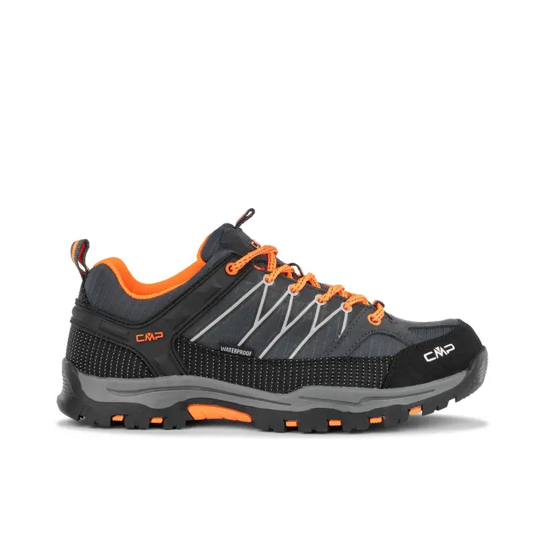 CMP Sneakers grigie e arancio da trekking waterproof da ragazzo